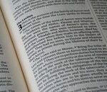 Detailed shot of a Bible page showcasing text from the Book of Numbers for study or reference.
